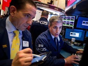 North American stocks look headed for a lower open today as markets across the globe continued to reel under uncertainties about President Trump’s future.