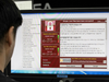 A staff member monitors the spread of ransomware cyber-attacks at the Korea Internet and Security Agency (KISA) in Seoul