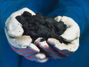 A sample of bitumen from Canada’s oilsands.