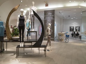 This Tuesday, May 30, 2017, photo, shows The Wellery on the second floor of the Saks Fifth Avenue flagship store in New York. Saks' New York flagship opened a 16,000-square foot wellness sanctuary in May that offers 1,200 different fitness classes, a salt chamber and meditation classes alongside wellness merchandise. (AP Photo/Mary Altaffer)