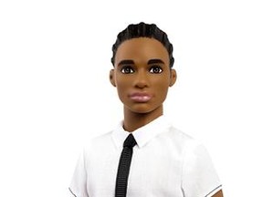 This photo provided by Mattel shows an African-American, original-style Ken doll, with cornrows. Mattel announced Tuesday, June 20, 2017, that the company is introducing 15 new looks for the male doll, giving him new skin tones, body shapes and hair styles. The makeover is part of the toy company's plan to make its dolls more diverse and try to appeal to today's kids, many of whom would rather pick up an iPad than a doll. Barbie received a similar overhaul more than a year earlier. (Courtesy of Mattel via AP)