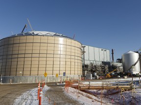 The sulphur recovery unit at North West Redwater Partnership's Sturgeon Refinery is seen west of Fort Saskatchewan, Alberta on Thursday, November 24, 2016.