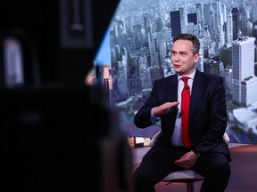 Jean-Sebastien Jacques, chief executive officer of Rio Tinto Ltd., speaks during a Bloomberg Television interview in New York, U.S., on Monday, Sept. 19, 2016.