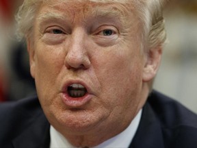 FILE - In this Wednesday, June 28, 2017, file photo, President Donald Trump speaks during an energy roundtable with tribal, state and local leaders in the Roosevelt Room of the White House, in Washington. Trump's latest tweets attacking a female TV host would get him fired, or at least reprimanded if he was a regular person or even regular CEO. Of course, he isn't. But experts say it's a mistake to think that because the president is getting away with sending out crude tweets, others would too. (AP Photo/Evan Vucci, File)