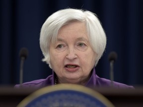 FILE - In this Wednesday, June 14, 2017, file photo, Federal Reserve Chair Janet Yellen speaks in Washington, to announce the Federal Open Market Committee decision on interest rates following a two-day meeting. On Wednesday, July 5, 2017, the Federal Reserve releases minutes from its  June meeting, when it raised its key interest rate for the third time in six months. (AP Photo/Susan Walsh, File)