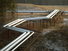 Pipelines take steam to a well site and transport bitumen near Osum’s Orion Cold Lake well pad. Rick Geroge, former CEO of Suncor Energy, is chairman of oil junior Osum Oil Sands.