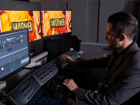Senior colorist Tony D'Amore works on Marvel/Netflix's Iron Fist at Dolby Labs in San Francisco
