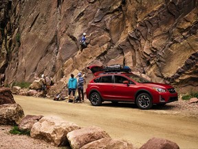 This photo provided by Subaru shows the 2017 Subaru Crosstrek which will be replaced by an all-new model in summer 2017. Although the new model is significantly upgraded, Edmunds says the current model is still worth considering as it will likely become heavily discounted to make room for the 2018 version. (Courtesy of Subaru of America, Inc. via AP)