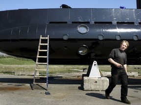 FILE -  This is a April 30 2008 file photo of  submarine owner Peter Madsen . Denmark's navy says that Madsen's  privately built submarine that had been feared missing in Danish waters has been found and the crew is safe. The navy says that the 40-ton, nearly 18-meter-long (60-foot-long) submarine with at least two people on board had been "found sailing" south of Copenhagen. (Niels Hougaard /Ritzau. File via AP)