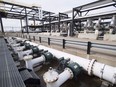 Pipes at the Kinder Morgan Trans Mountain facility in Edmonton. It's yet to be seen what will happen with the proposed Trans Mountain pipeline expansion in British Columbia.