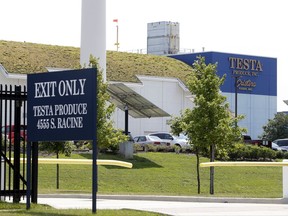 In this photo taken July 20, 2017, the Testa Produce Inc. plant on the South Side of Chicago. Older people are dying on the job at a higher rate than workers overall, even as the rate of workplace fatalities decreases, according to an Associated Press analysis of federal statistics. In 2015, about 35 percent of the fatal workplace accidents involved a worker 55 and older, or 1,681 of the 4,836 fatalities reported nationally. William White, 56, was one of them. White fell 25 feet while working at Testa Produce Inc. on Chicago's South Side. He later died of his injuries. (AP Photo/Charles Rex Arbogast)