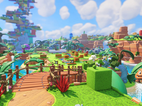 Mario + Rabbids: Kingdom Battle puts players in control of a small squad of heroes waging tactical turn-based battle on gridded environments loaded with warp pipes and breakable brick cover. It's like Mario fell asleep and woke up in an XCOM game.