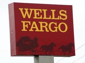 FILE - This April 11, 2017, photo shows a Wells Fargo bank in northeast Jackson, Miss. Wells Fargo said Thursday, Aug. 31, 2017, that 3.5 million customers were impacted by its fake accounts scandal, a dramatic increase from the 2.1 million accounts it originally estimated. (AP Photo/Rogelio V. Solis, File)