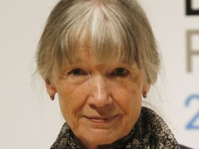 FILE - In this Oct. 12, 2015 file photo, author Anne Tyler appears in London. Paperback editions of Tyler's novels are being issued over the next several months.  (AP Photo/Frank Augstein, File)