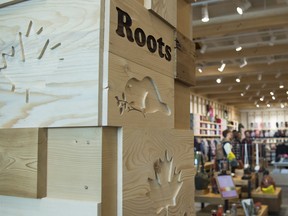 The Roots 'Cabin' store at Yorkdale Shopping Centre is seen in Toronto.