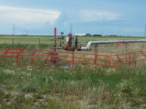 An abandoned oil well