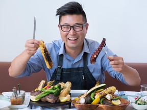 Antonio Park at his Lavandaria restaurant last year, before the fire and reconstruction.