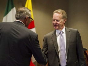 Steve Verheul participates in discussions on the modernization of the North American Free Trade Agreement, in Toronto on Friday, September 22, 2017. Canada's chief negotiator says solid progress is being made in talks to rewrite the North American Free Trade Agreement, but it's too soon to tell if a deal can be reached by the year-end deadline set by the United States. THE CANADIAN PRESS/Christopher Katsarov