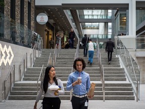 The MaRS Discovery District in Toronto, one of the world's largest urban innovation hubs.