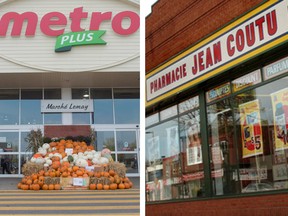 Jean Coutu has more than 400 stores in Quebec, New Brunswick and Ontario, while Metro has more than 600 stores in Quebec and Ontario.