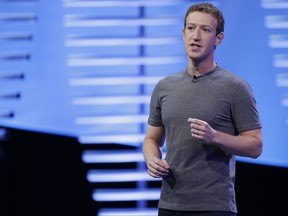 Facebook CEO Mark Zuckerberg speaks during a keynote address