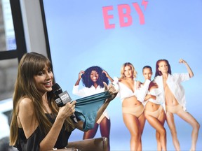 Actress Sofia Vergara participates in the BUILD Speaker Series to discuss her new subscription underwear line "EBY", at AOL Studios on Wednesday, Sept. 27, 2017, in New York. (Photo by Evan Agostini/Invision/AP)