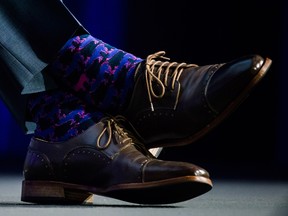 Prime Minister Justin Trudeau's shoes.