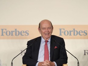 U.S. Secretary of Commerce Wilbur Ross attends the Forbes Global CEO Conference in Hong Kong, Tuesday, Sept. 26, 2017. (AP Photo/Kin Cheung)