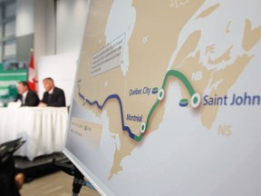 The Supreme Court “came right back, slam dunk, saying that no province has the right to block a pipeline because those are, under the constitution, inter-provincial pipelines are the exclusive power of the federal government,” Jason Kenney said of Quebec's move to block the Energy East pipeline, which was subsequently cancelled.