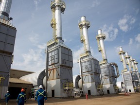 Steam genmerators at Cenovus Energy's Foster Creek plant.