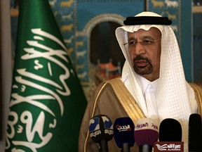 Saudi's Energy Minister Khalid Al-Falih.