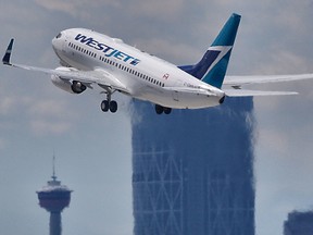 WestJet’s traffic measured by revenue passenger miles increased 7.9 per cent compared with a year ago.
