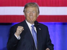 U.S. President Donald Trump speaks in Indianapolis on Sept. 27, 2017