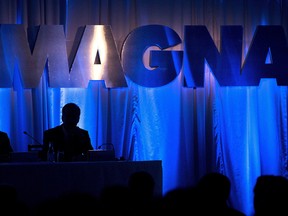 Magna International Inc's profit topped analysts' estimates, helped by higher sales in North America.