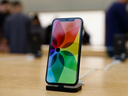The new iPhone X is seen in the Apple Store Union Square on November 3, 2017, in San Francisco, California.
