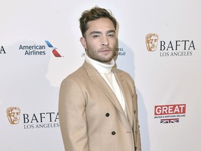 FILE - In this Jan. 9, 2016 file photo, Ed Westwick arrives at the BAFTA Awards Season Tea Party at the Four Seasons Hotel in Los Angeles. Police in Los Angeles say they are investigating a sexual assault report filed against the former "Gossip Girl" star Westwick days after an actress accused him of raping her. LAPD spokesman Michael Lopez tells The Associated Press that the report was filed Tuesday, Nov. 7, 2017, and the British actor is listed as a suspect. (Photo by Jordan Strauss/Invision/AP, File)