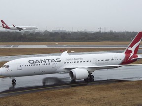 Qantas Dreamliner aircraft is shown in undated handout image. THE CANADIAN PRESS/HO