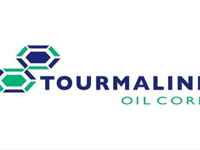 The corporate logo for Tourmaline Oil Corp. is shown. Tourmaline Oil Corp. (TX:TOU) says it is cutting its 2018 capital spending budget by half a billion dollars because of persistantly low Alberta natural gas prices. THE CANADIAN PRESS/HO