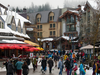 The CEO of Red Mountain Ventures publicly taken jibes at the purpose-built villages and ubiquitous clock towers found at resorts like Vail in Colorado and Whistler Blackcomb, pictured, in B.C.