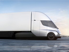 Tesla's new semitractor-trailer.