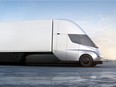 Tesla's electric semitractor-trailer.