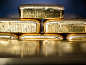 Gold bullion for immediate delivery has lost 2.6 per cent this week, the most since the period ended May 5.