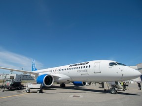 Bombardier says more than half its all-new C Series aircraft is made in U.S. factories even though final assembly takes place near Montreal.