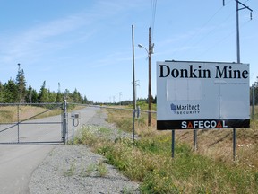 Entrance to the Donkin mine in Cape Breton, Nova Scotia.