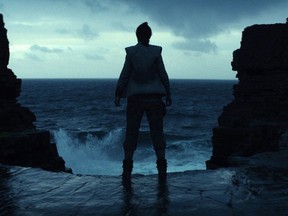This image released by Lucasfilm shows a scene from the upcoming "Star Wars: The Last Jedi," expected in theaters in December. Cineplex is giving Star Wars fans a surprise twist at the box-office by charging an extra dollar for assigned seating at some showings. THE CANADIAN PRESS/AP-Industrial Light & Magic/Lucasfilm via AP