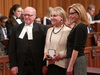 Honey Sherman is presented a Senate medal by Senator Linda Frum in Ottawa on Nov. 29, 2017 for her and her husband Barry Sherman’s contributions to the community.