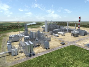 3D rendering of Inter Pipeline's Heartland Petrochemical Complex.