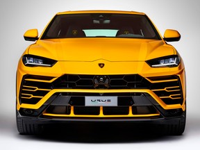 Italian luxury car maker Lamborghini unveiled the new SUV 4x4 Urus on Monday in Bologna.