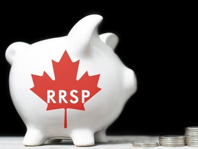 RRSP Canadian Registered Retirement Savings Plan concept