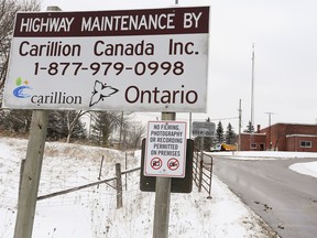 Carillion Canada says its decision to seek CCAA protection was forced by the liquidation of its parent company, which gave rise to "unexpected liquidity challenges" for the Canadian operations.